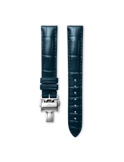 Pasek Longines matowy niebieski ze skóry aligatora L682154079 - LONGINES - paski do zegarków