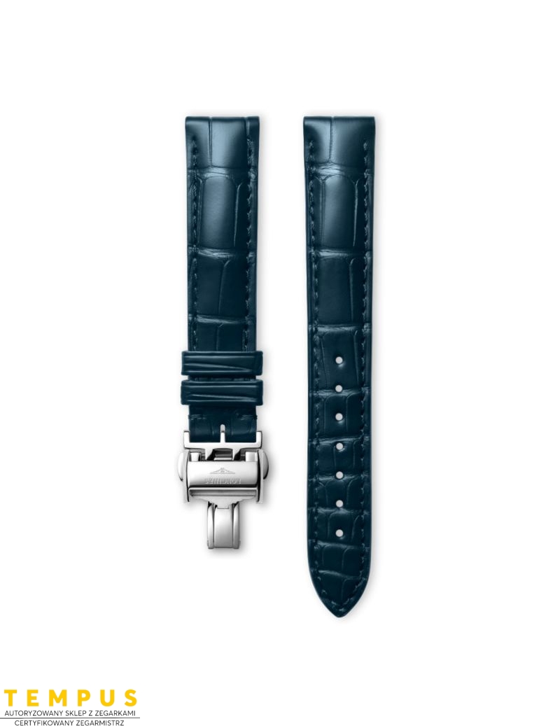 Pasek Longines matowy niebieski ze skóry aligatora L682154079 - LONGINES - paski do zegarków Pasek Longines matowy niebieski ze skóry aligatora L682154079 - LONGINES - paski do zegarków