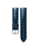 Pasek Longines matowy niebieski ze skóry aligatora L682154080 - LONGINES - paski do zegarków