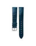 Pasek Longines matowy niebieski ze skóry aligatora L682154999 - LONGINES - paski do zegarków