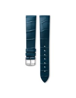 Pasek Longines matowy niebieski ze skóry aligatora L682154999 - LONGINES - paski do zegarków