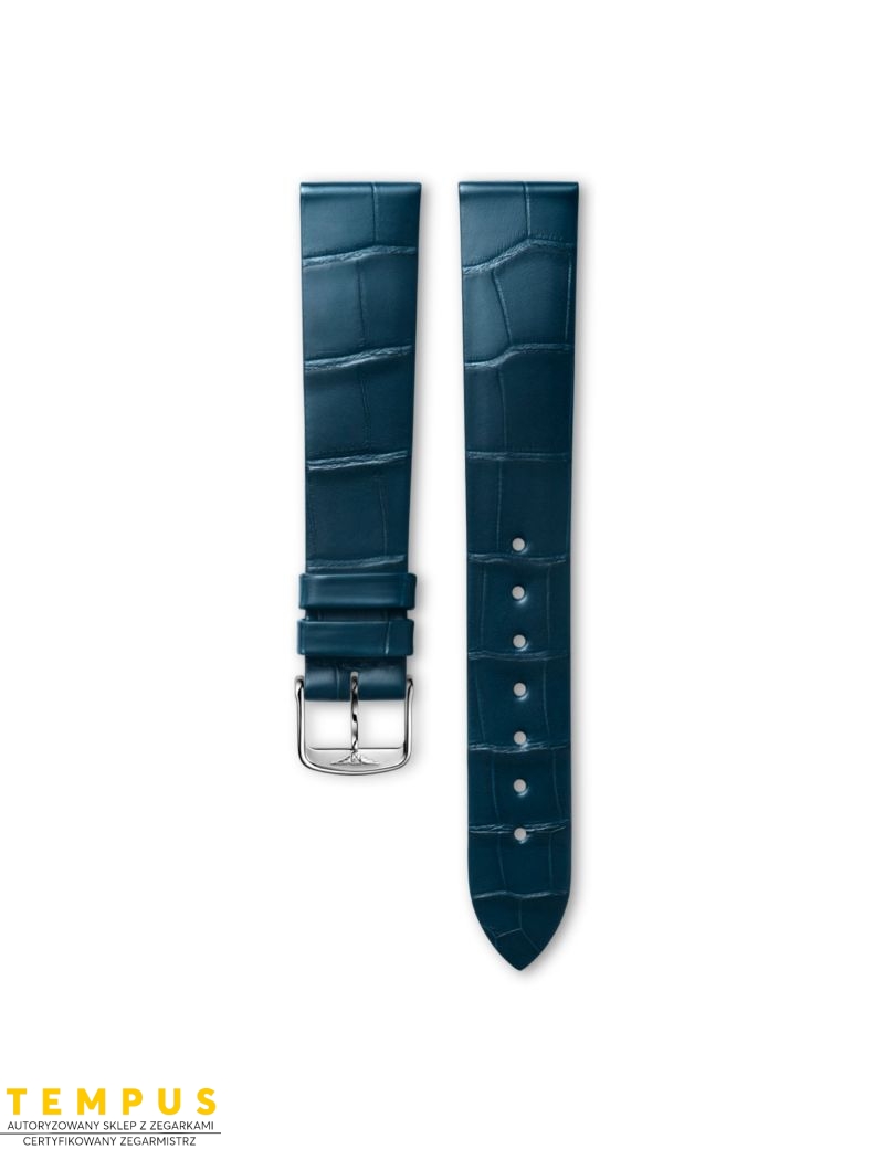 Pasek Longines matowy niebieski ze skóry aligatora L682154999 - LONGINES - paski do zegarków Pasek Longines matowy niebieski ze skóry aligatora L682154999 - LONGINES - paski do zegarków