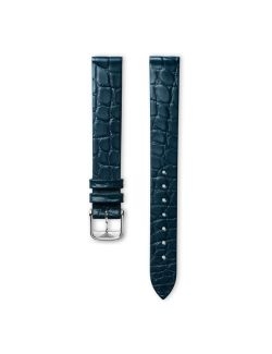 Pasek Longines matowy niebieski ze skóry aligatora L682155061 - LONGINES - paski do zegarków