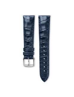 Pasek Longines matowy niebieski ze skóry cielęcej L682101027 - LONGINES - paski do zegarków