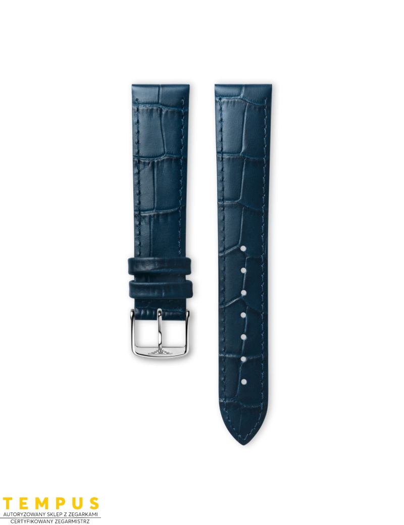 Pasek Longines matowy niebieski ze skóry cielęcej L682155244 - LONGINES - paski do zegarków Pasek Longines matowy niebieski ze skóry cielęcej L682155244 - LONGINES - paski do zegarków