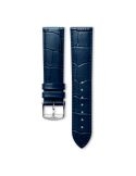 Pasek Longines matowy niebieski ze skóry cielęcej L682155245 - LONGINES - paski do zegarków