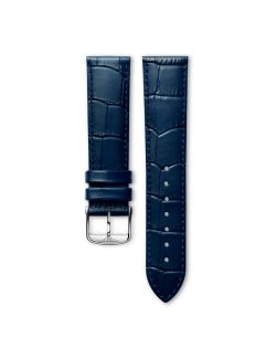 Pasek Longines matowy niebieski ze skóry cielęcej L682155245 - LONGINES - paski do zegarków