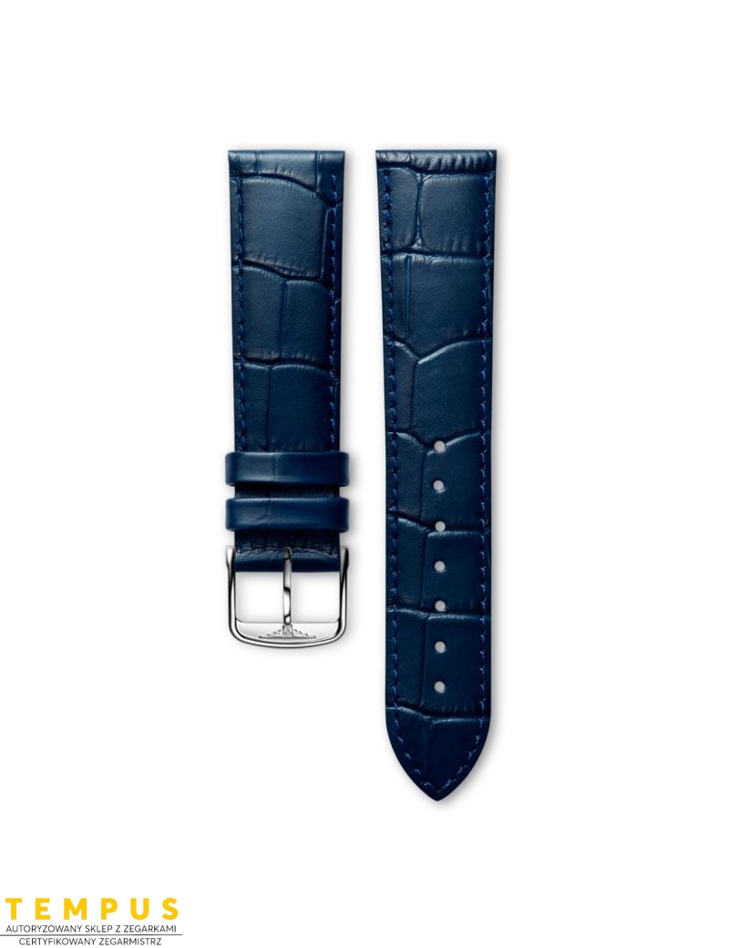Pasek Longines matowy niebieski ze skóry cielęcej L682155245 - LONGINES - paski do zegarków Pasek Longines matowy niebieski ze skóry cielęcej L682155245 - LONGINES - paski do zegarków