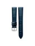 Pasek Longines matowy niebieski ze skóry cielęcej L682155256 - LONGINES - paski do zegarków