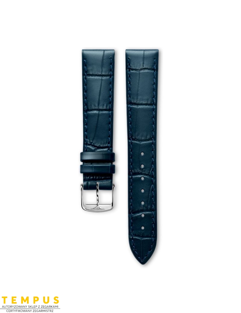 Pasek Longines matowy niebieski ze skóry cielęcej L682155256 - LONGINES - paski do zegarków Pasek Longines matowy niebieski ze skóry cielęcej L682155256 - LONGINES - paski do zegarków