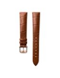 Pasek Longines matowy brązowy ze skóry aligatora L682110935 - LONGINES - paski do zegarków