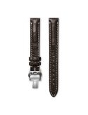 Pasek Longines matowy brązowy ze skóry aligatora L682120613 - LONGINES - paski do zegarków