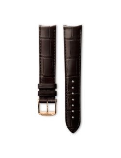 Pasek Longines matowy brązowy ze skóry aligatora L682124837 - LONGINES - paski do zegarków