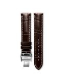 Pasek Longines matowy brązowy ze skóry aligatora L682149174 - LONGINES - paski do zegarków