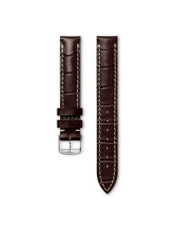 Pasek Longines matowy brązowy ze skóry cielęcej L682101356 - LONGINES - paski do zegarków