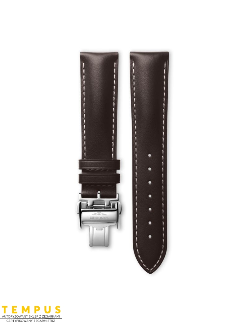 Pasek Longines matowy brązowy ze skóry cielęcej L682159969 - LONGINES - paski do zegarków Pasek Longines matowy brązowy ze skóry cielęcej L682159969 - LONGINES - paski do zegarków