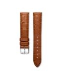 Pasek Longines matowy jasnobrązowy ze skóry cielęcej L682101041 - LONGINES - paski do zegarków