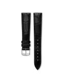 Pasek Longines półmatowy czarny ze skóry aligatora L682162714 - LONGINES - paski do zegarków
