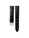 Pasek Longines półmatowy czarny ze skóry aligatora L682167129 - LONGINES - paski do zegarków
