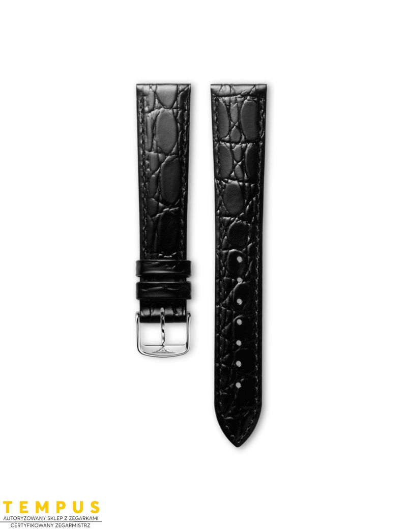 Pasek Longines półmatowy czarny ze skóry cielęcej L682144610 - LONGINES - paski do zegarków Pasek Longines półmatowy czarny ze skóry cielęcej L682144610 - LONGINES - paski do zegarków