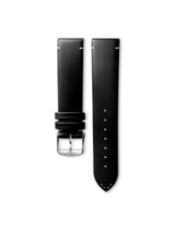 Pasek Longines półmatowy czarny ze skóry cielęcej L682157377 - LONGINES - paski do zegarków