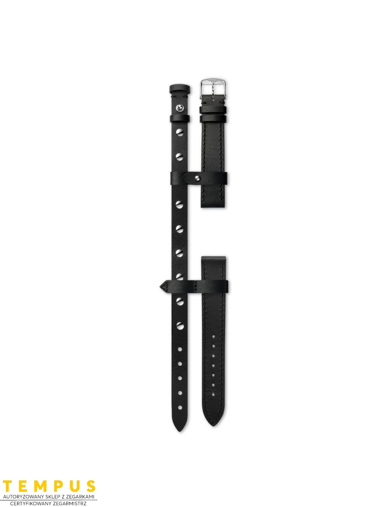 Pasek Longines półmatowy czarny YVY L682167251 - LONGINES - paski do zegarków