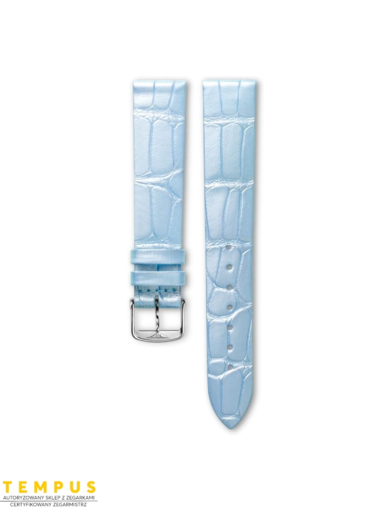 Pasek Longines półmatowy niebieski ze skóry aligatora L682149647 - LONGINES - paski do zegarków Pasek Longines półmatowy niebieski ze skóry aligatora L682149647 - LONGINES - paski do zegarków