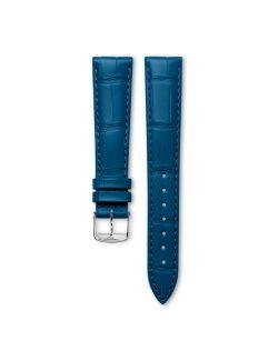 Pasek Longines półmatowy niebieski ze skóry aligatora L682167012 - LONGINES - paski do zegarków