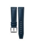 Pasek Longines półmatowy niebieski ze skóry cielęcej L682160146 - LONGINES - paski do zegarków