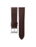 Pasek Longines półmatowy brązowy ze skóry cielęcej L682160588 - LONGINES - paski do zegarków