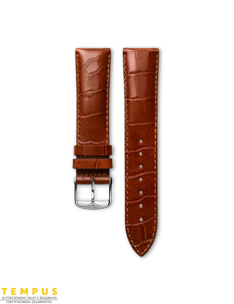 Pasek Longines półmatowy brązowo złoty ze skóry cielęcej L682101065 - LONGINES - paski do zegarków Pasek Longines półmatowy brązowo złoty ze skóry cielęcej L682101065 - LONGINES - paski do zegarków
