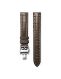 Pasek Longines półmatowy szary ze skóry aligatora L682150738 - LONGINES - paski do zegarków