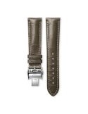 Pasek Longines półmatowy szary ze skóry aligatora L682150739 - LONGINES - paski do zegarków