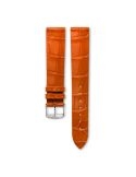Pasek Longines półmatowy pomarańczowy ze skóry aligatora L682167132 - LONGINES - paski do zegarków