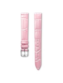 Pasek Longines półmatowy różowy ze skóry aligatora L682149596 - LONGINES - paski do zegarków