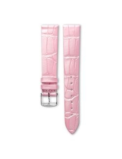 Pasek Longines półmatowy różowy ze skóry aligatora L682149648 - LONGINES - paski do zegarków