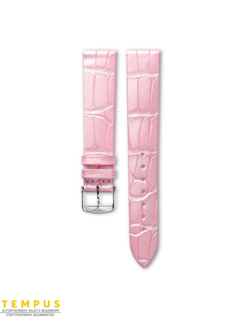Pasek Longines półmatowy różowy ze skóry aligatora L682149648 - LONGINES - paski do zegarków Pasek Longines półmatowy różowy ze skóry aligatora L682149648 - LONGINES - paski do zegarków