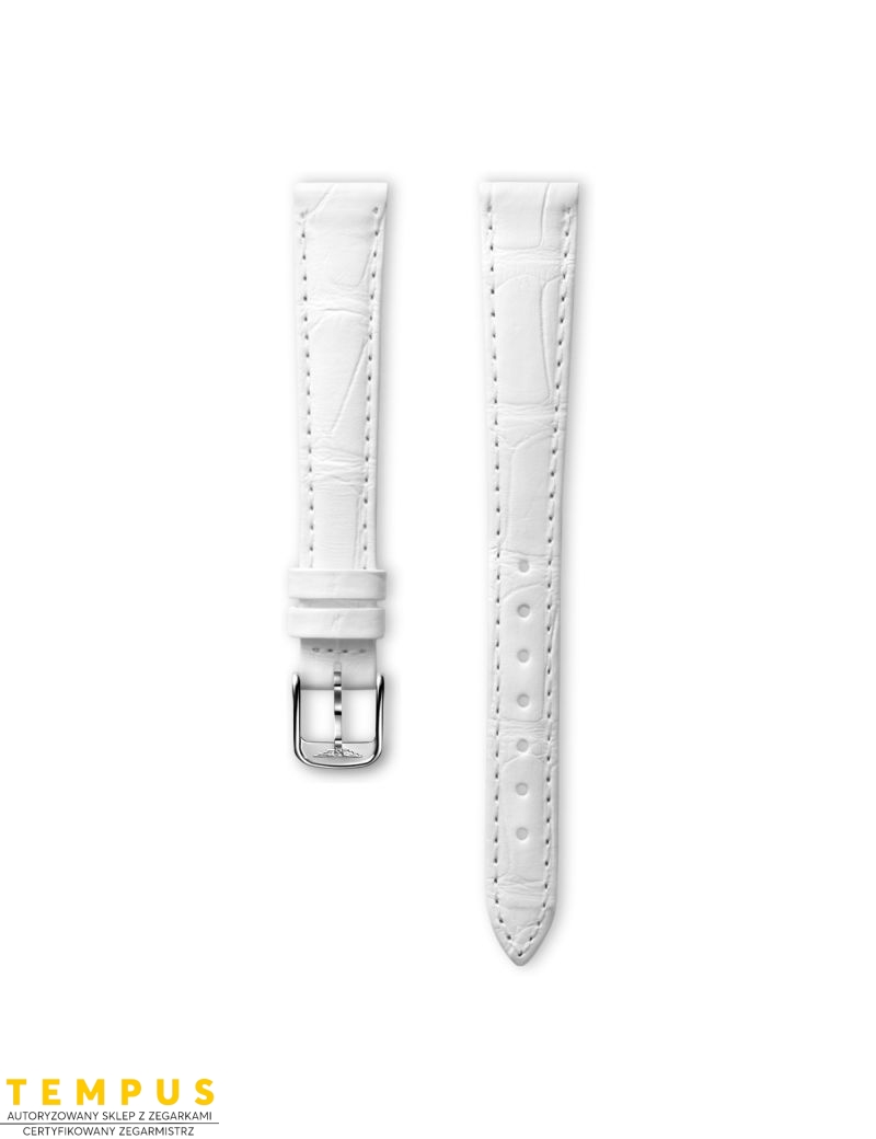 Pasek Longines półmatowy biały ze skóry aligatora L682145116 - LONGINES - paski do zegarków Pasek Longines półmatowy biały ze skóry aligatora L682145116 - LONGINES - paski do zegarków