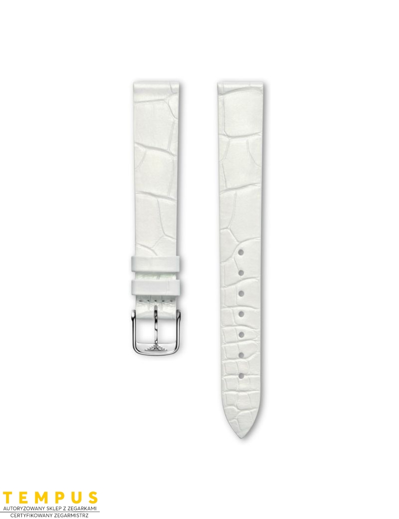 Pasek Longines półmatowy biały ze skóry aligatora L682149597 - LONGINES - paski do zegarków Pasek Longines półmatowy biały ze skóry aligatora L682149597 - LONGINES - paski do zegarków
