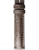 Pasek Longines matowy taupe ze skóry aligatora L682159785 - LONGINES - paski do zegarków