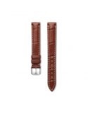 Pasek Longines matowy brązowo złoty ze skóry aligatora L682118736 - LONGINES - paski do zegarków