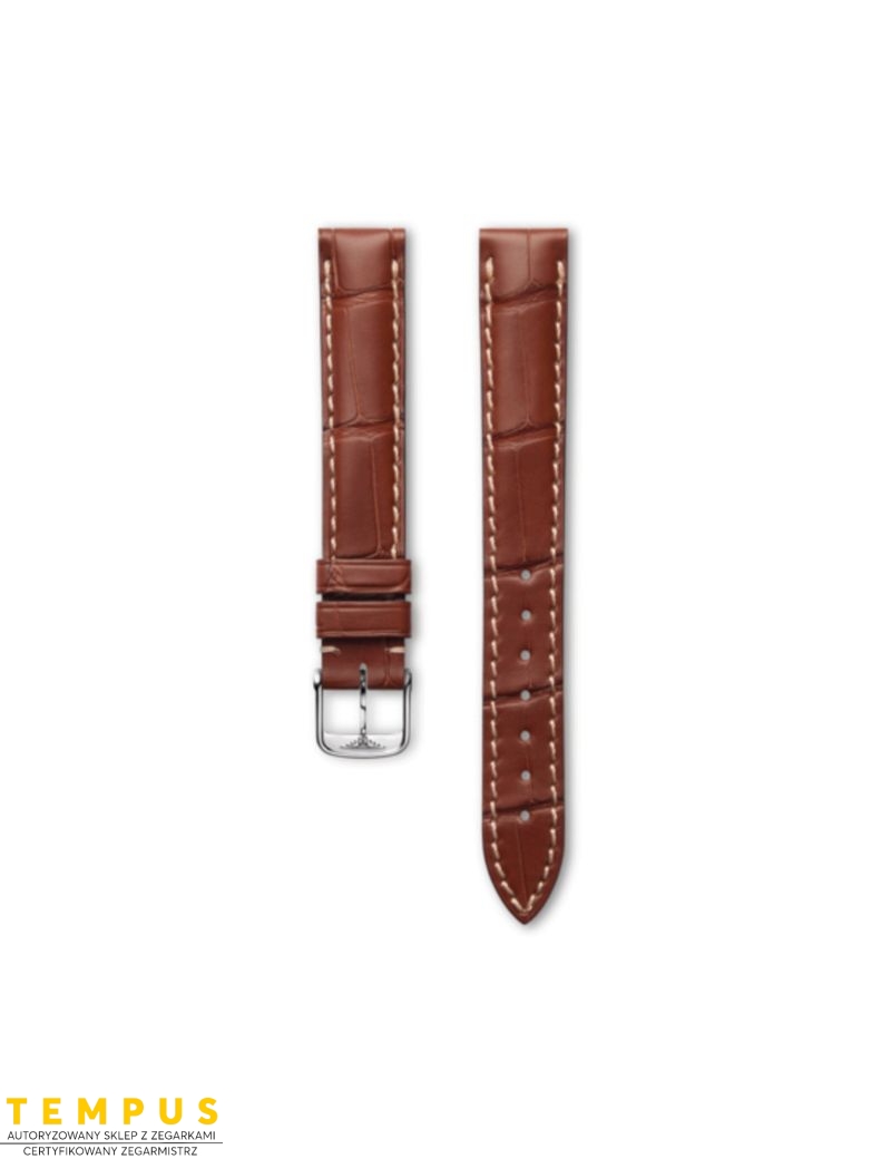 Pasek Longines matowy brązowo złoty ze skóry aligatora L682118736 - LONGINES - paski do zegarków Pasek Longines matowy brązowo złoty ze skóry aligatora L682118736 - LONGINES - paski do zegarków