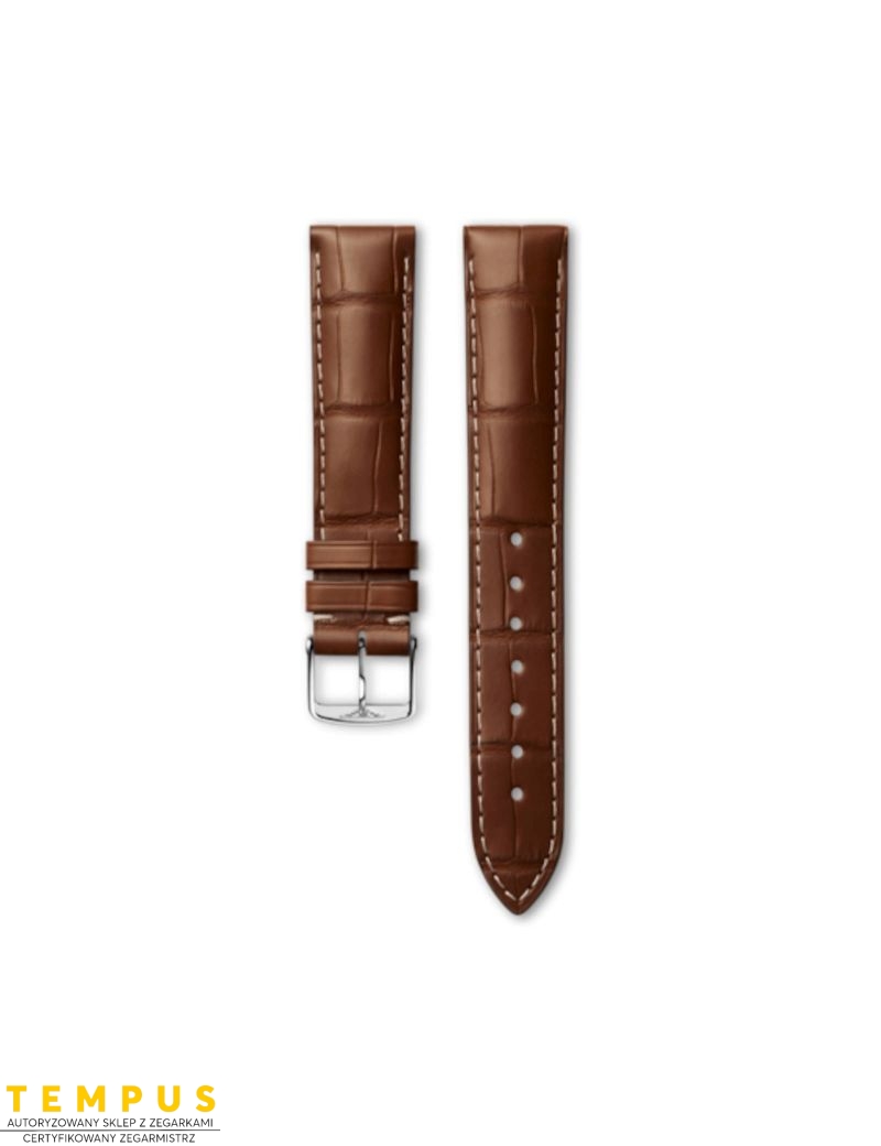 Pasek Longines matowy brązowo złoty ze skóry aligatora L682118740 - LONGINES - paski do zegarków Pasek Longines matowy brązowo złoty ze skóry aligatora L682118740 - LONGINES - paski do zegarków