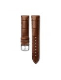 Pasek Longines matowy brązowo złoty ze skóry aligatora L682119046 - LONGINES - paski do zegarków