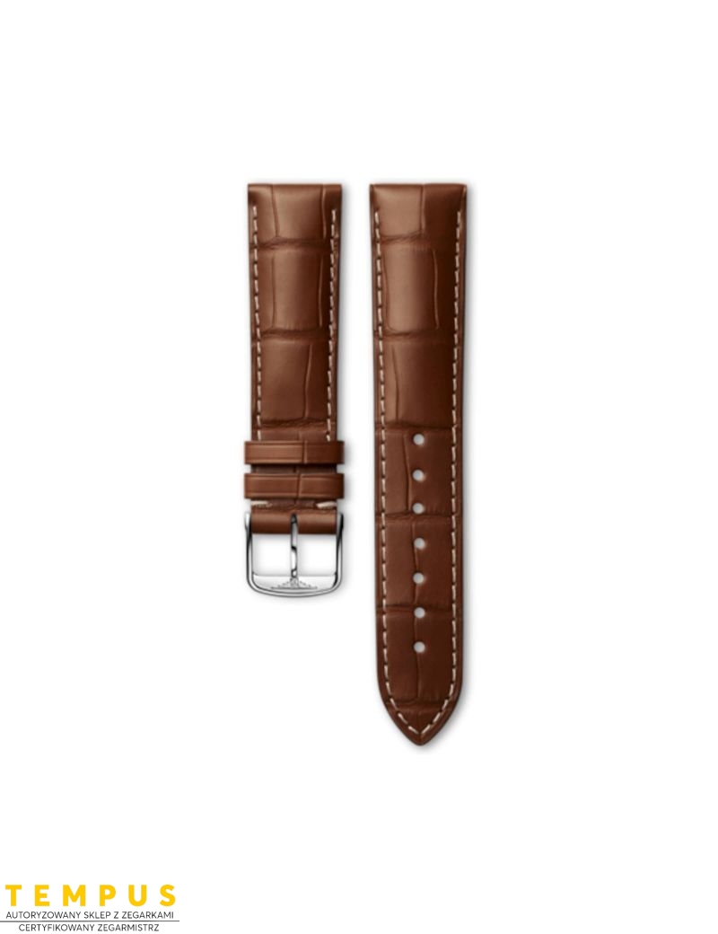 Pasek Longines matowy brązowo złoty ze skóry aligatora L682119046 - LONGINES - paski do zegarków Pasek Longines matowy brązowo złoty ze skóry aligatora L682119046 - LONGINES - paski do zegarków