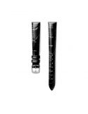 Pasek Longines błyszczący czarny ze skóry aligatora L682139919 - LONGINES - paski do zegarków