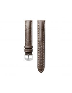Pasek Longines matowy taupe ze skóry aligatora L682159785 - LONGINES - paski do zegarków