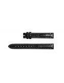 Pasek Longines matowy czarny ze skóry aligatora L682120615 - LONGINES - paski do zegarków