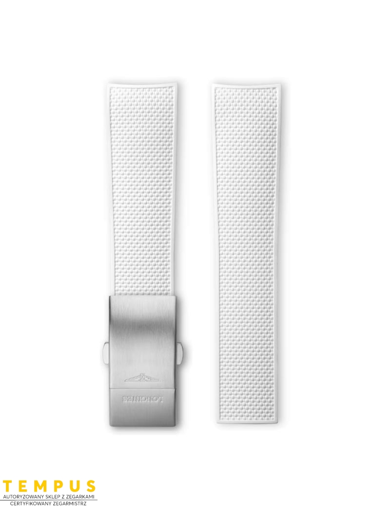 Pasek Longines biały gumowy L682156704 - LONGINES - paski do zegarków Pasek Longines biały gumowy L682156704 - LONGINES - paski do zegarków
