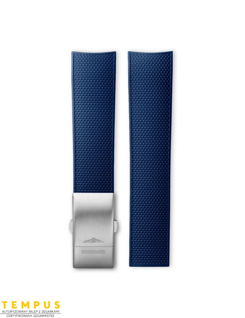 Pasek Longines niebieski gumowy L682154521 - LONGINES - paski do zegarków Pasek Longines niebieski gumowy L682154521 - LONGINES - paski do zegarków